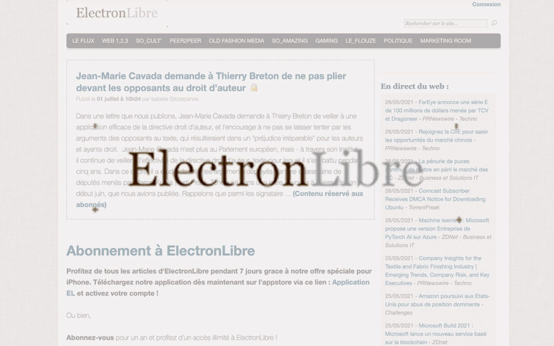 Jean-Marie Cavada demande à Thierry Breton de ne pas plier devant les opposants au droit d’auteur