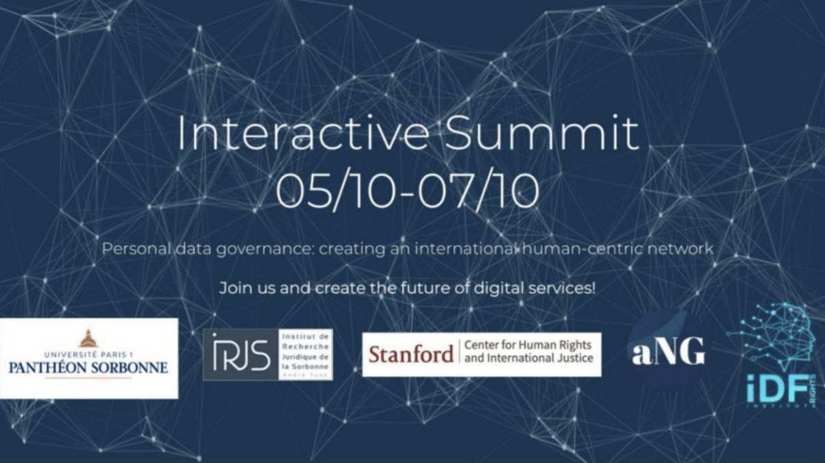 INTERACTIVE SUMMIT – Workshop en ligne “Digital Human Rights & a New Governance Model”, du 5 au 7 octobre 2020