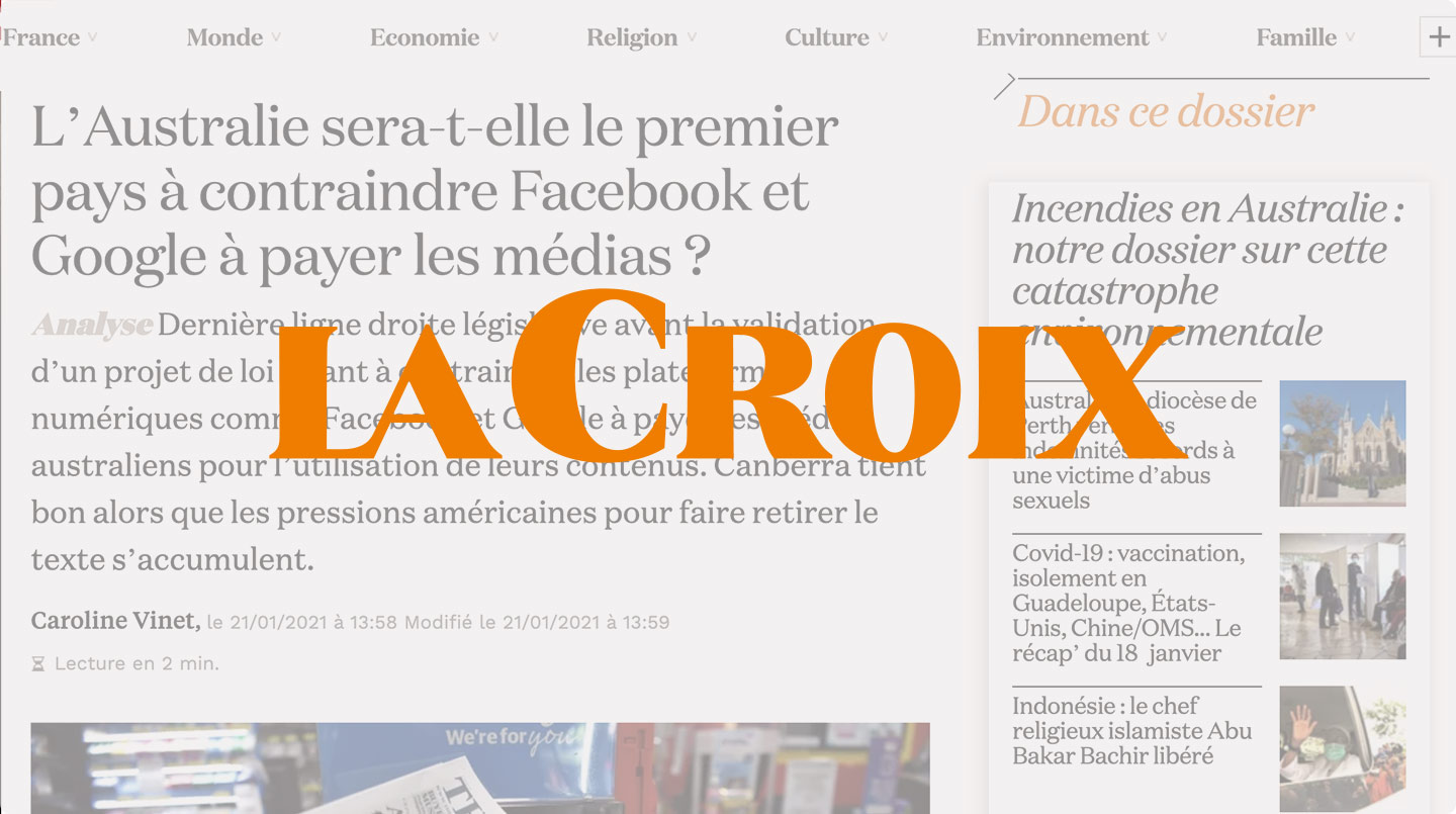 L’Australie sera-t-elle le premier pays à contraindre Facebook et Google à payer les médias ? -La Croix