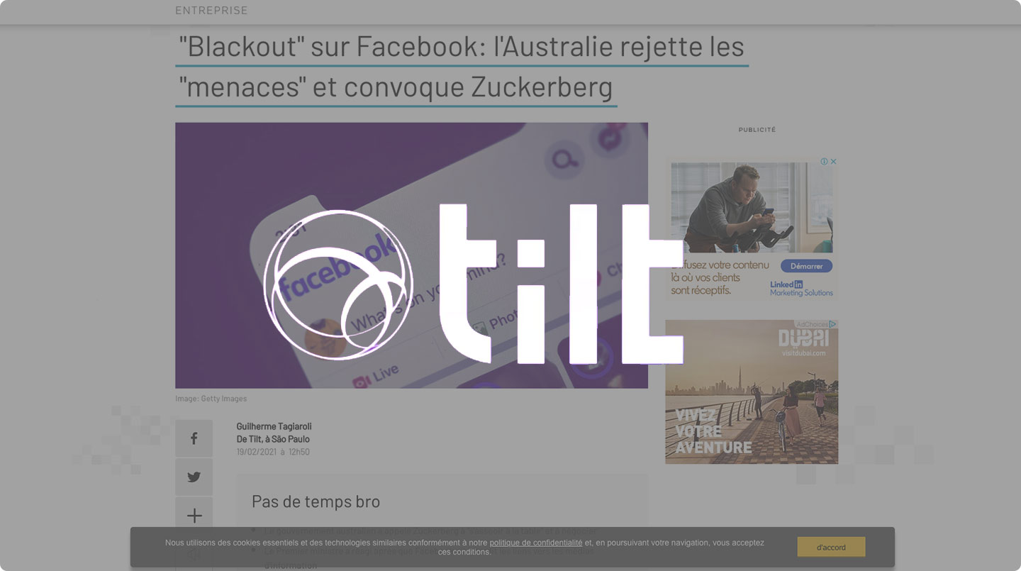 « Blackout » sur Facebook: l’Australie rejette les « menaces » et convoque Zuckerberg… – UOL