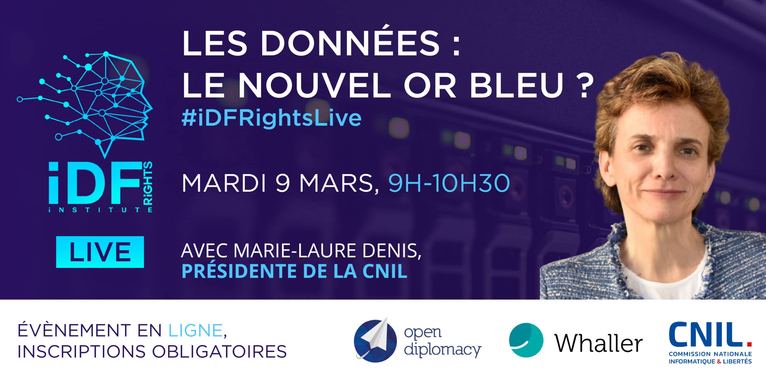 Les données : le nouvel or bleu ? #iDFRightsLive mardi 9 mars – 9h-10h30