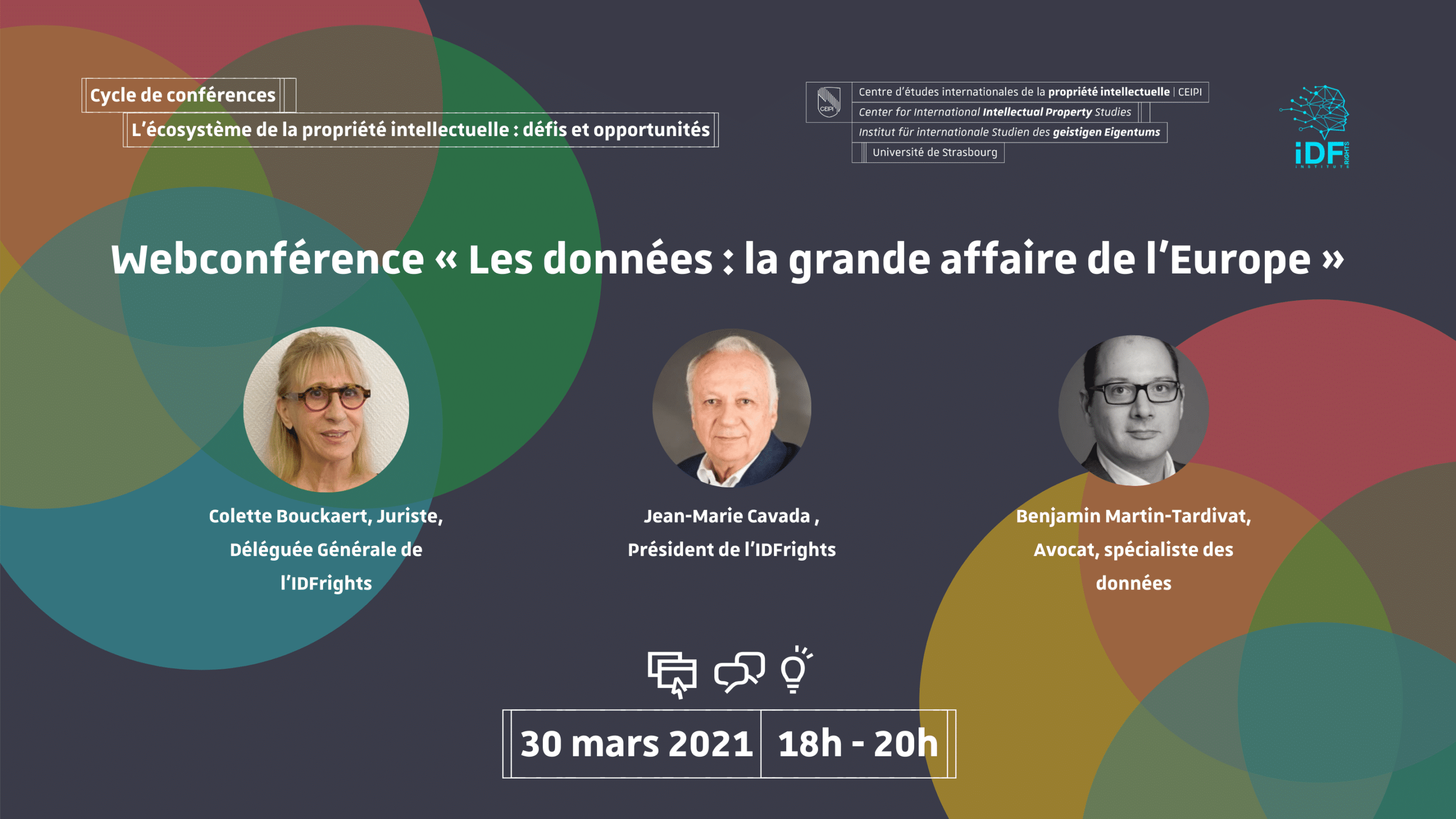 Webconférence 30 mars 2021 :  « LES DONNÉES : LA GRANDE AFFAIRE DE L’EUROPE ».