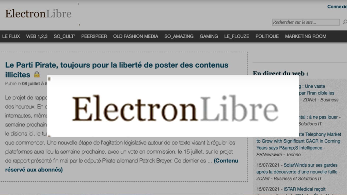 Le Parti Pirate, toujours pour la liberté de poster des contenus illicites – ElectronLibre