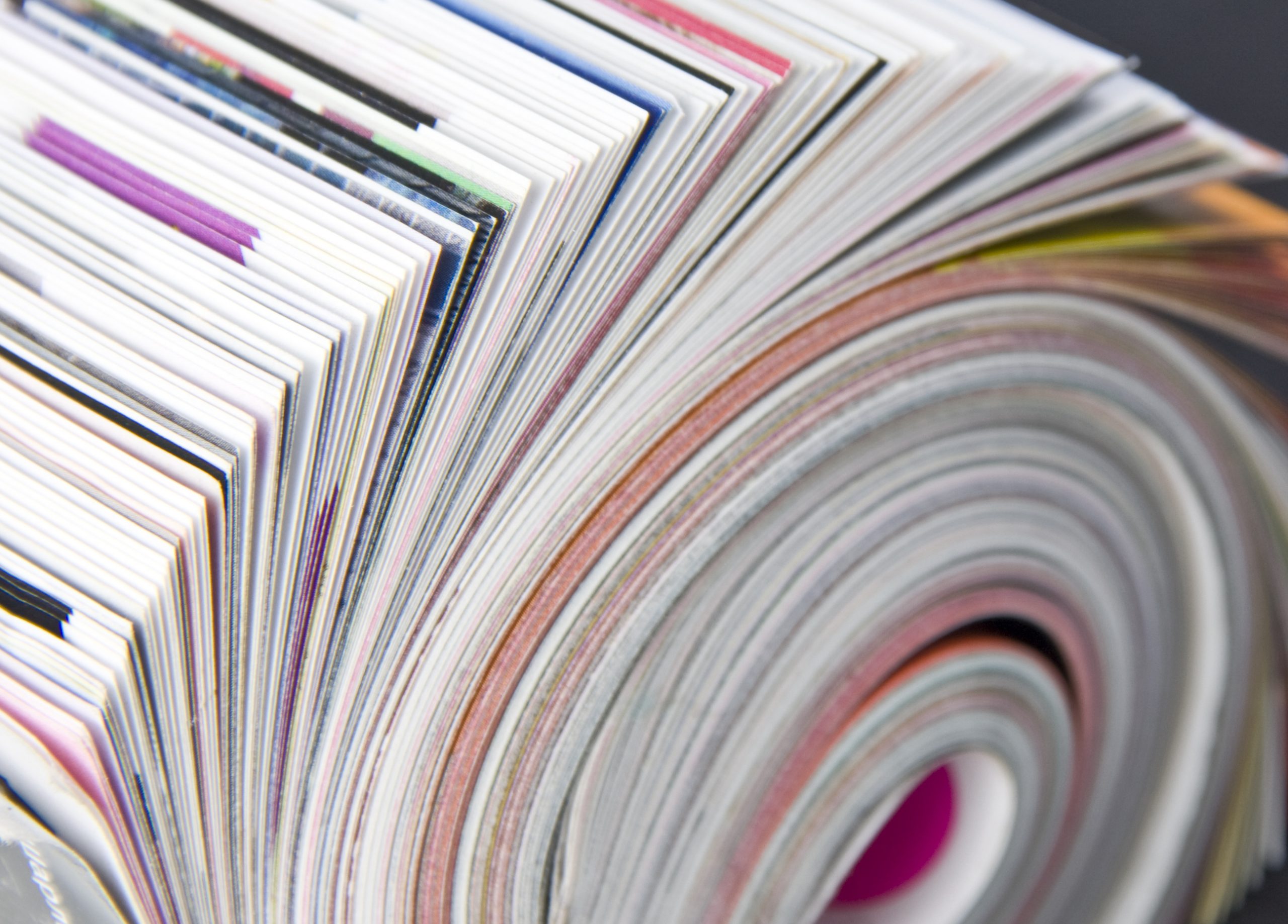 Rolled up magazine