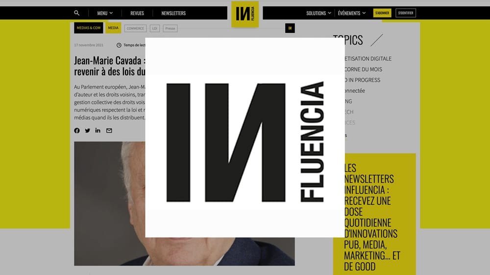 Jean-Marie Cavada : « Face aux plateformes, la presse doit revenir à des lois du commerce normales »  – Influencia