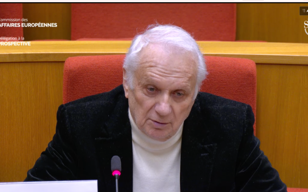 Audition de Jean-Marie CAVADA au Sénat le 30/01 pour évoquer les développements de l’intelligence artificielle et leurs conséquences sur nos démocraties et les droits humains