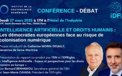 Conférence débat : Intelligence artificielle et Droits Humains : les démocraties européennes face au risque de colonisation numérique I 27 mars 2025